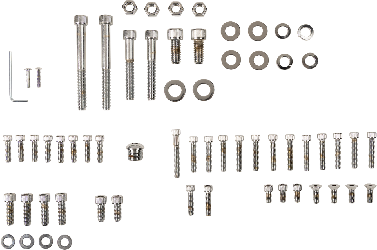 Motor Bolt Set - Knurled/Socket-Head - Big Twin