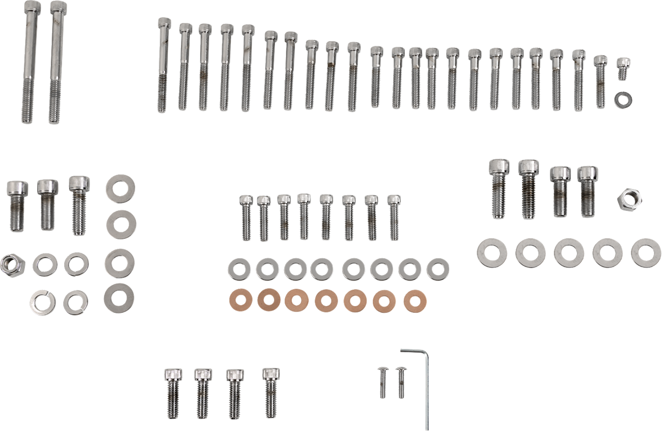 Bolt Kit - Complete Motor - Knurled/Socket-Head - '86-'90 Sportster