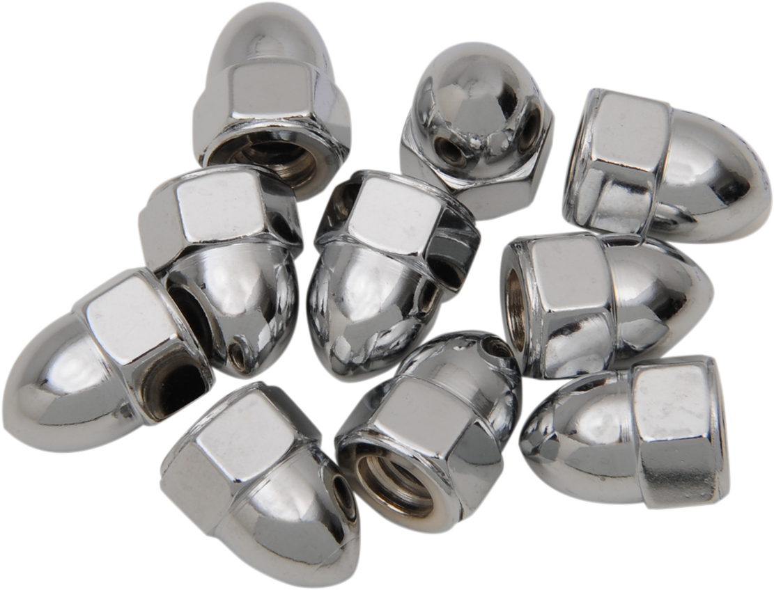 Nut - Acorn - Chrome - 1/4"-28