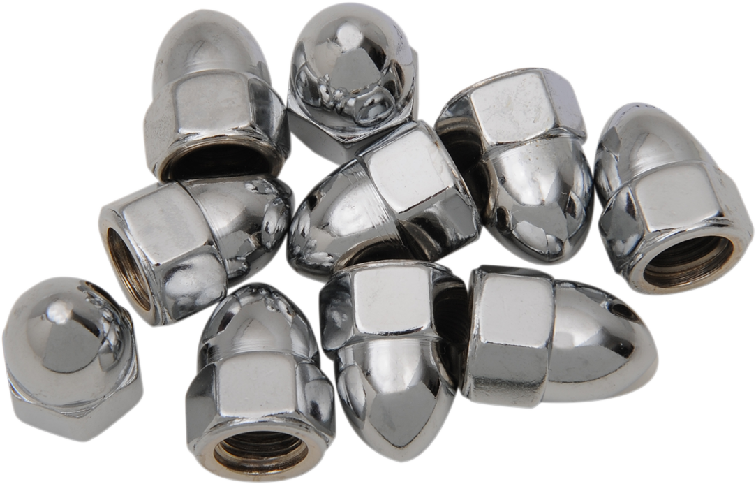 Nut - Acorn - Chrome - 3/8"-24