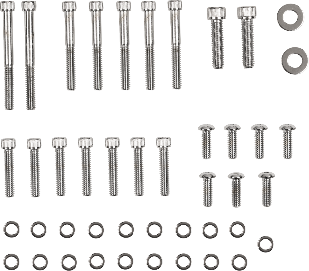 Bolt Set - Inner/Outer Primary/Inspection/Derby Cover - Knurled - Softail