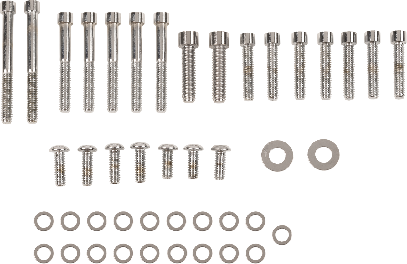 Bolt Set - Inner/Outer Primary/Inspection/Derby Cover - Smooth - Softail/Dyna