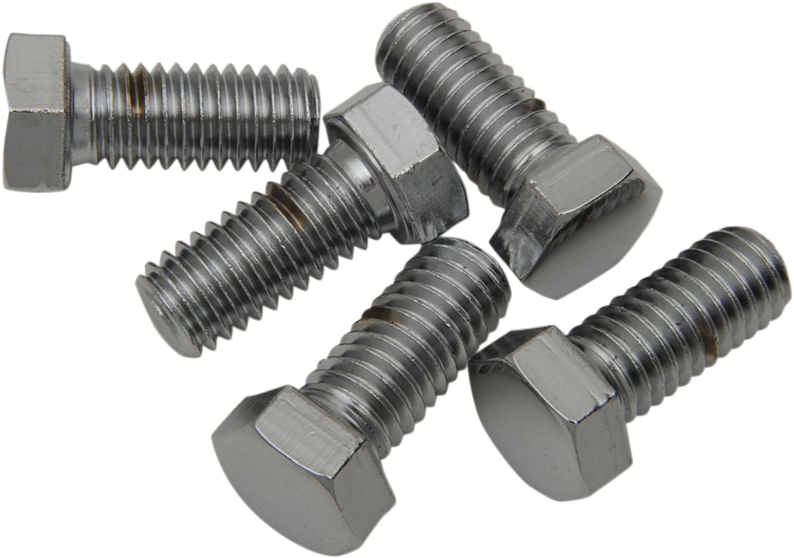 Bolts - Hex-Head - Chrome - 7/16"-14 x 1-1/4"