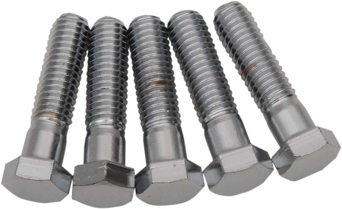 Bolts - Hex-Head - Chrome - 7/16"-14 x 1-3/4"