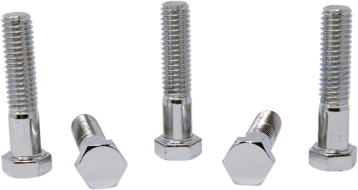 Bolts - Hex-Head - Chrome - 7/16"-14 x 2"