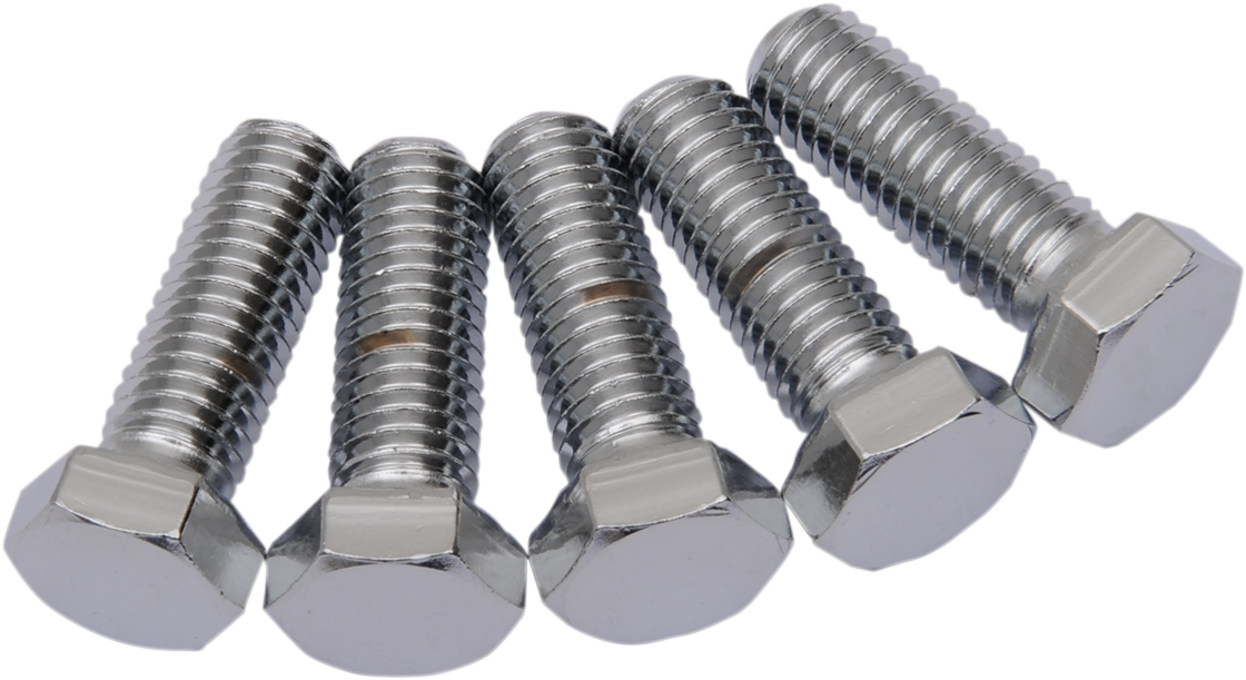 Bolts - Hex-Head - Chrome - 1/2"-13 x 1-1/2"