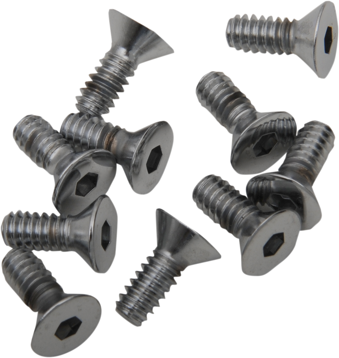 Bolts - Flat-Head - Chrome - 10-24 x 1/2"