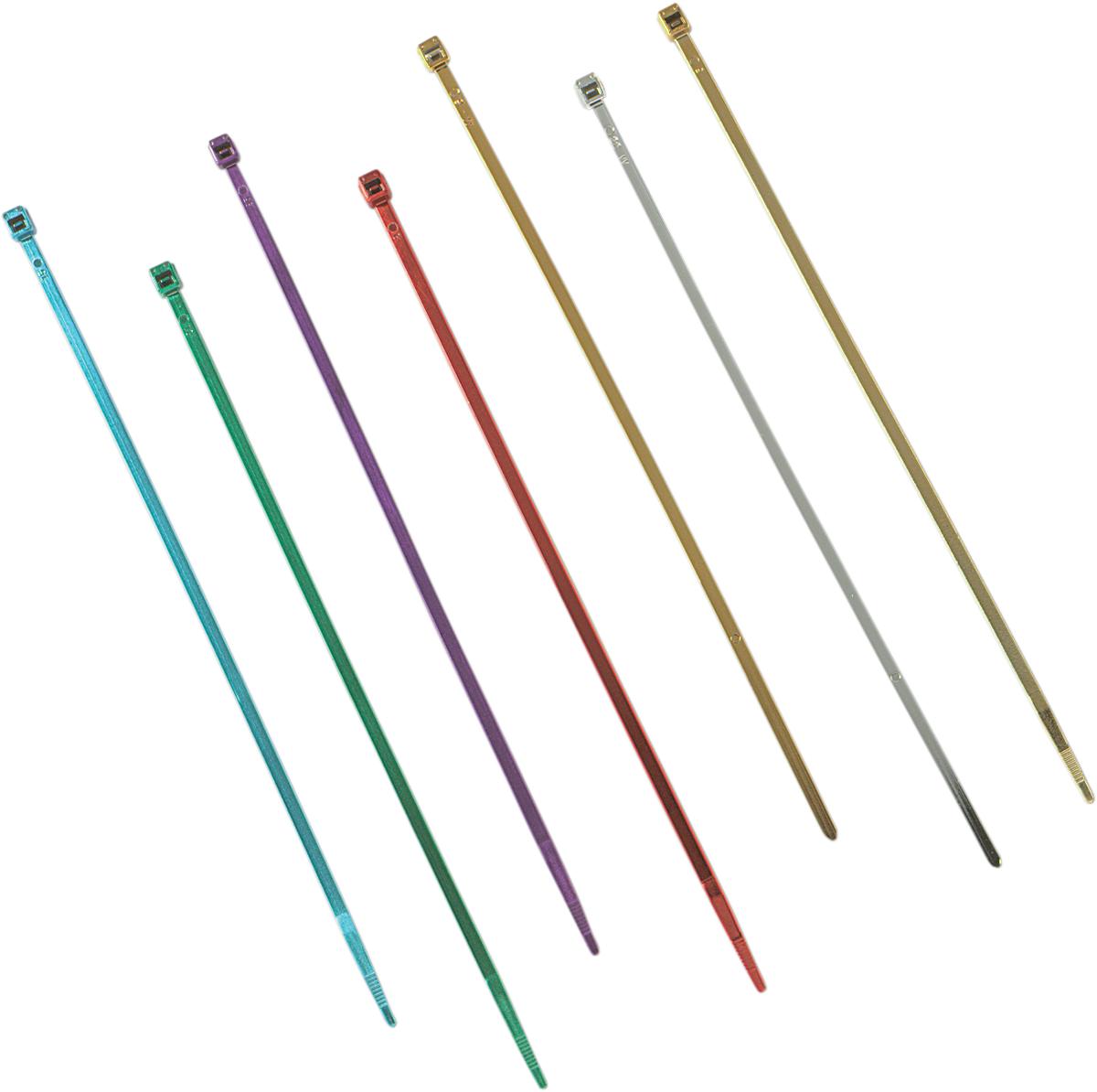 Cable Tie - 7" - Chrome - 10-Pack