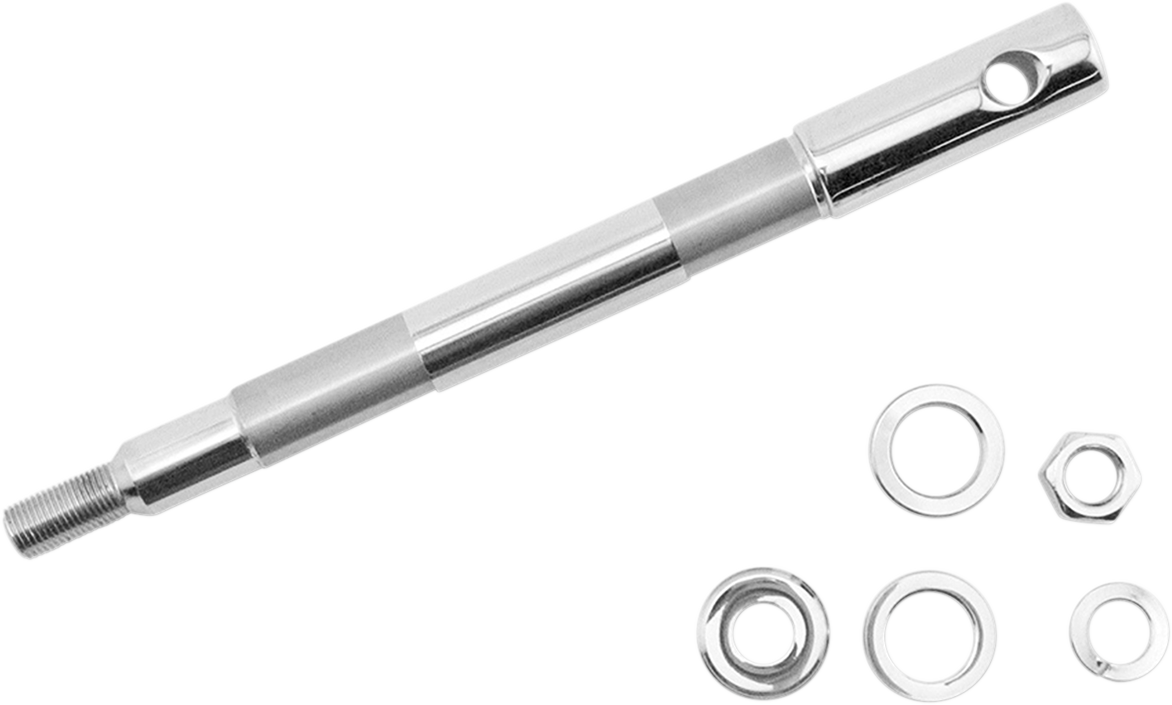 Axle Kit - Front - Chrome - '00-'07 Dyna/Sportster