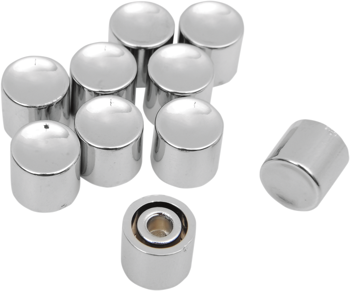 Handlebar Switch Button Caps - Turn Signal - Long - Chrome