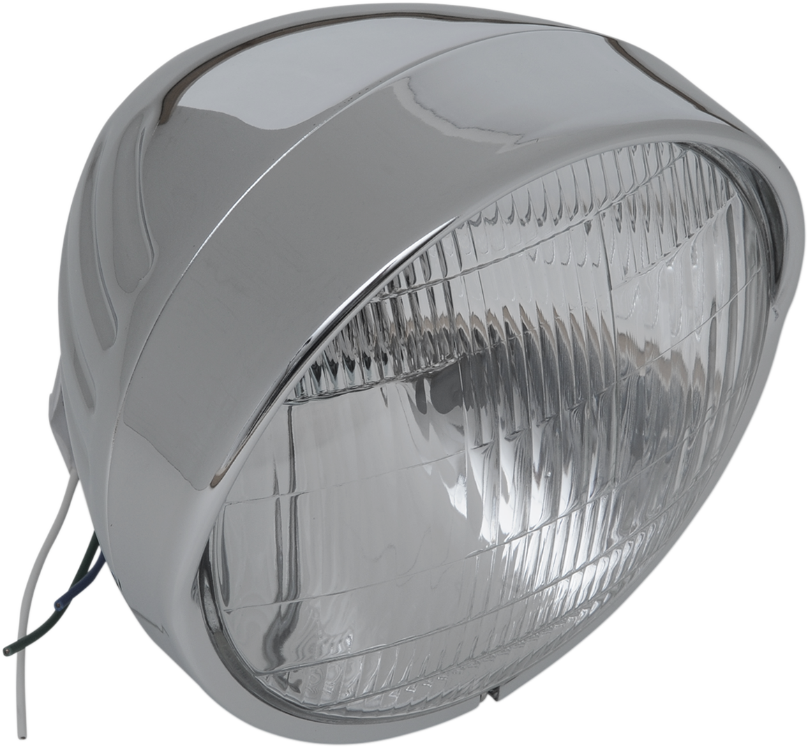 Headlight with Visor 6-1/2" - Grooved