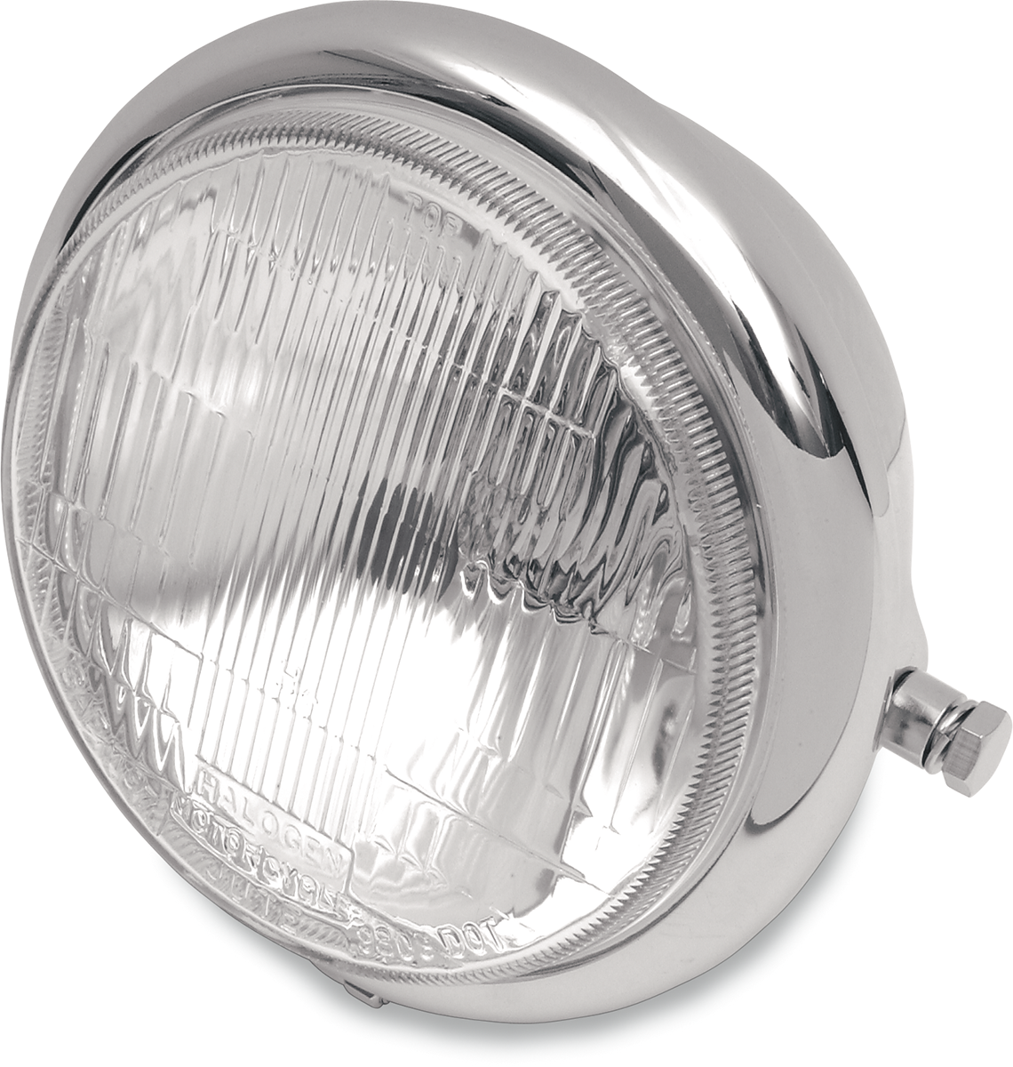 Side Mount H4 Headlight - 5-3/4" - Chrome