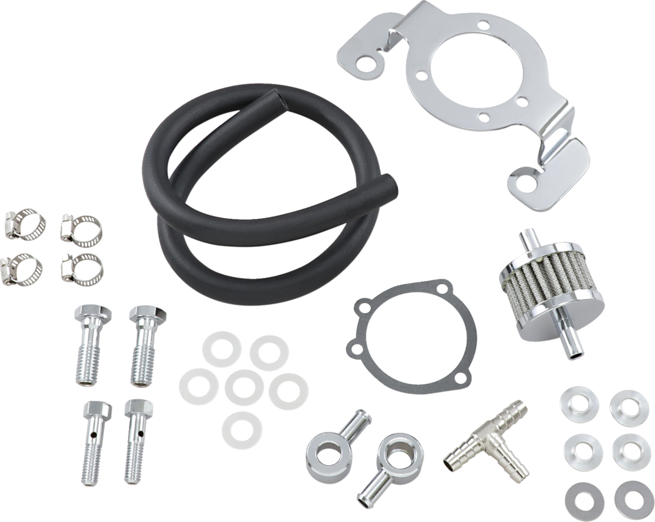 Crankcase Breather with Support Bracket Kit - Big Twin