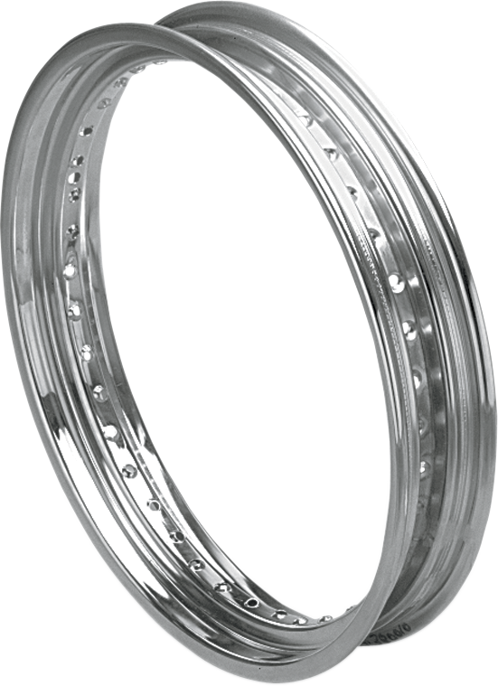 Rim - Drop Center - Rolled Edge - 40 Hole - Silver - 19x2.5