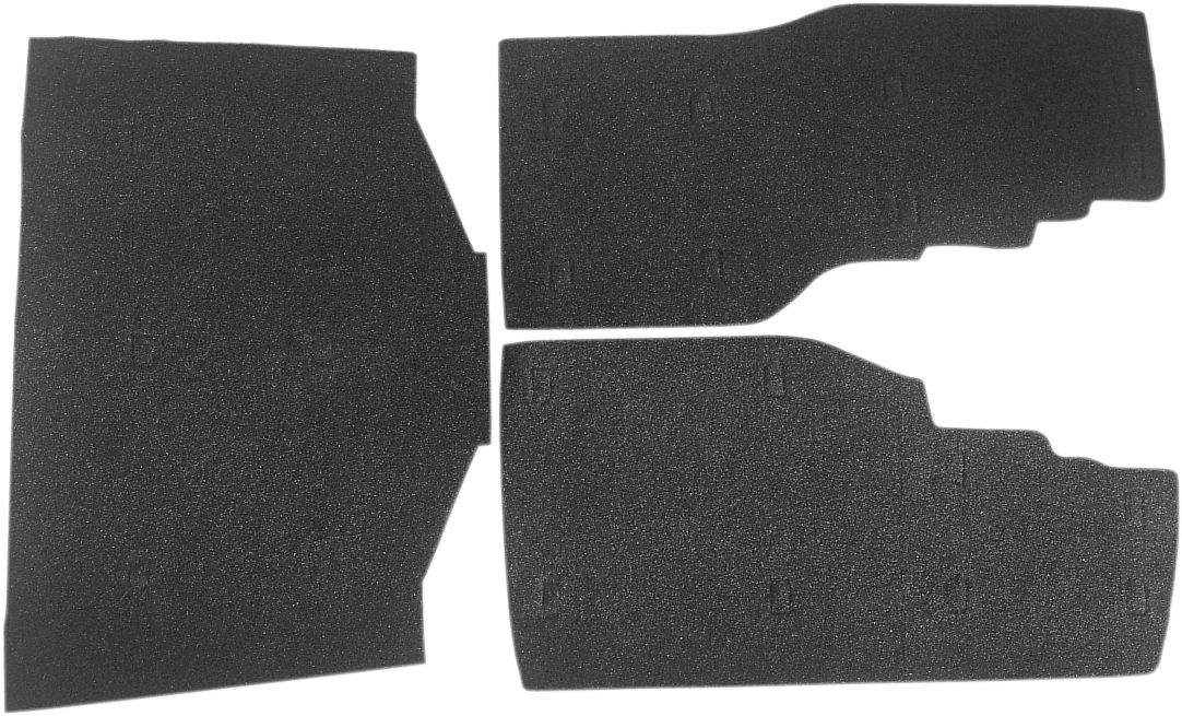 Saddlebag/Tourbox Floormats - Black - Gold Wing '88-'00