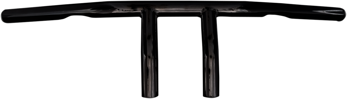 1" T-Bar Handlebar - 4" - Dimpled - Black