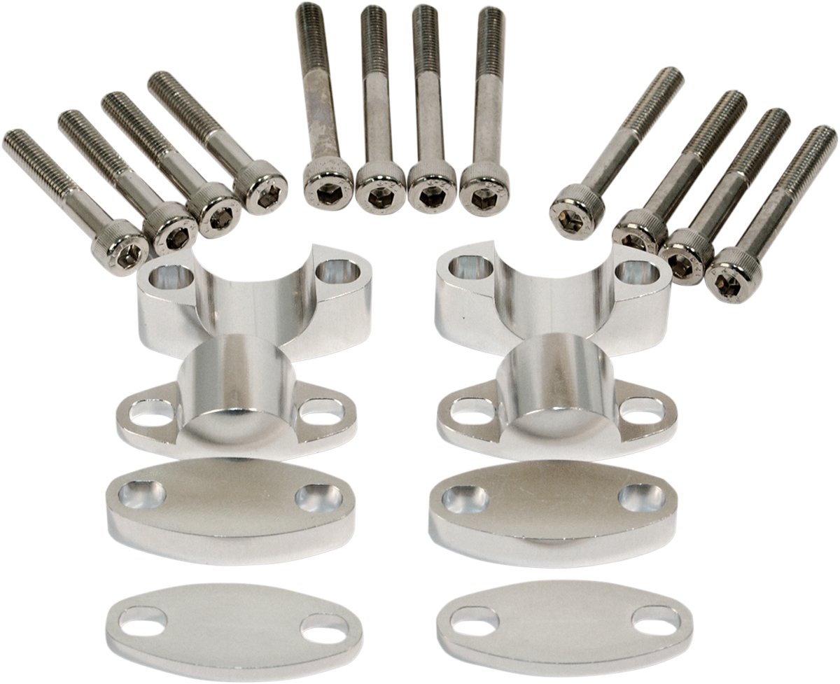 Aluminum Handlebar Riser Kit - 1-1/8" - Aluminum