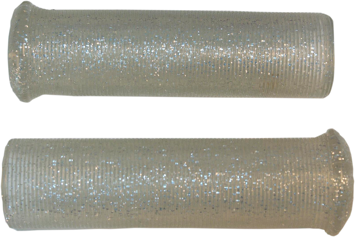 Star Fire Flake Grips - Retro - Metal - 7/8" - Silver