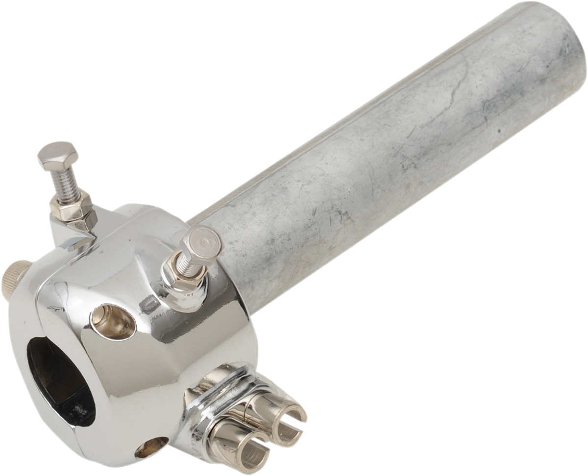 7/8" Throttle Assembly - Dual Cable - Chrome