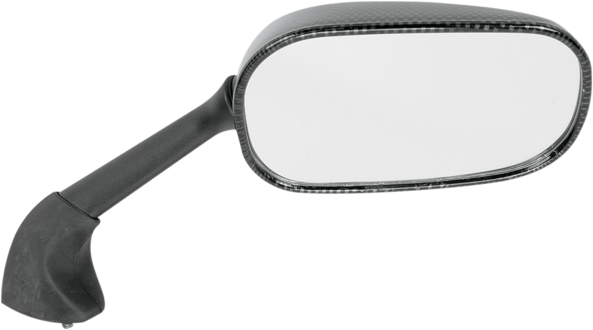 Mirror - Side View - Black/Carbon Fiber - Rectangle - Right - Yamaha
