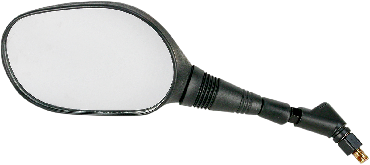 Mirror - Side View - Oval - Black - Left