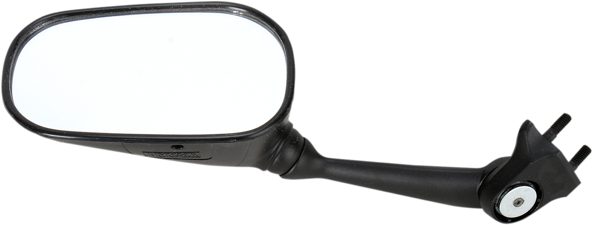 Mirror - Side View - Oval - Black - Left