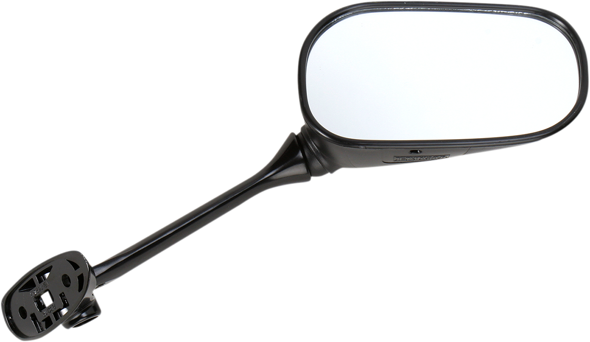 Mirror - Side View - Oval - Black - Right