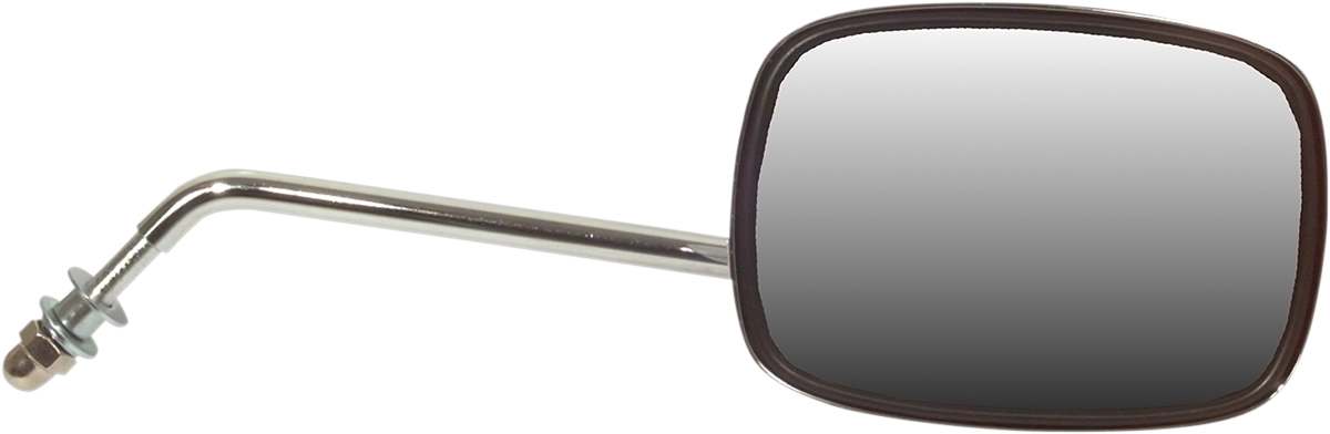 Mirror - Side View - Plain Face/Rectangle - Short Stem - Right - Bolt-On - Each