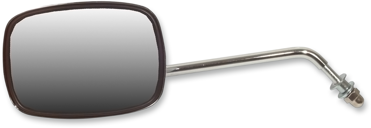 Mirror - Side View - Plain Face/Rectangle - Short Stem - Left - Bolt-On - Each
