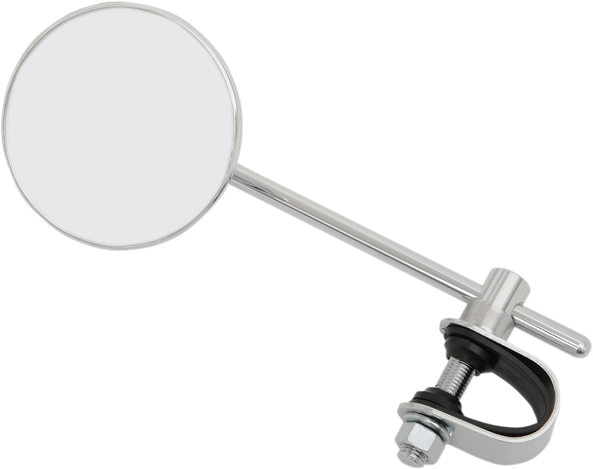 Mirror - Side View - Round - Chrome - 6" Stem - Left/Right - Each