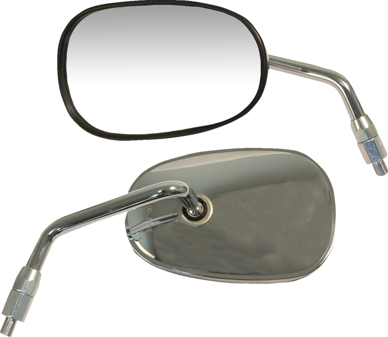 Mirror - OEM/Replacement - Rectangle - Chrome - Left - Each