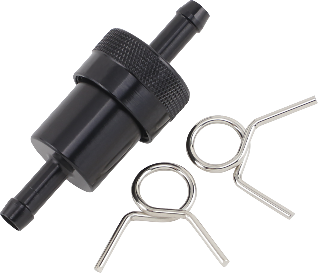 Anodized Aluminum Fuel Filter - Black - 5/16"