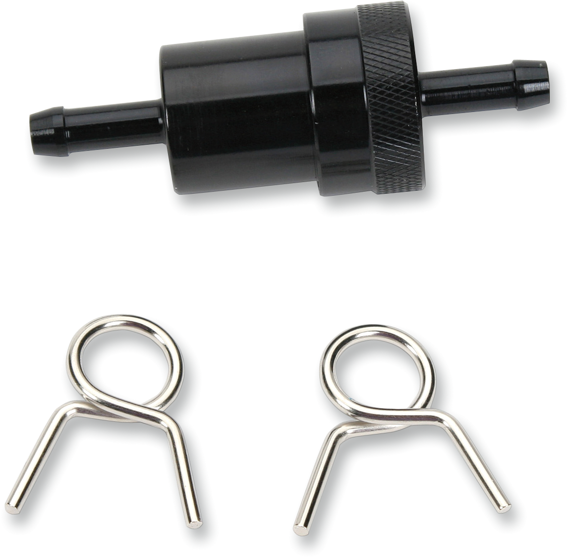 Anodized Aluminum Fuel Filter - Black - 1/4"