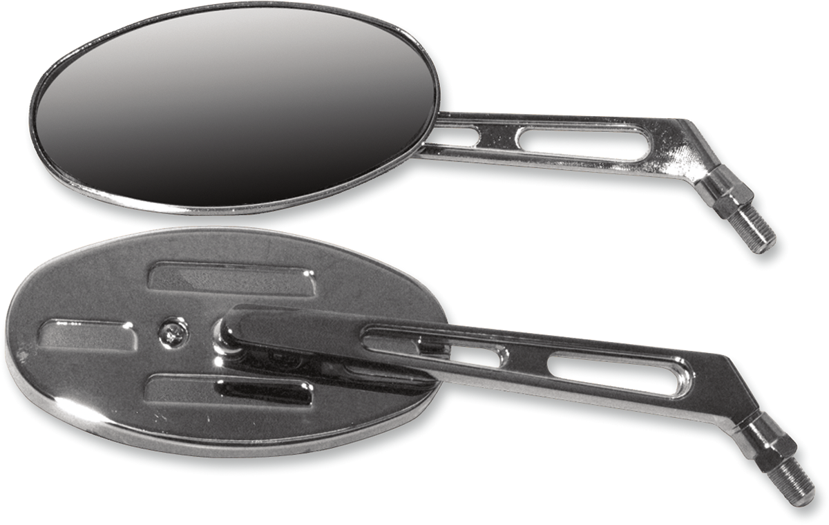 Mirrors - Side View - Oval - Short - Pair