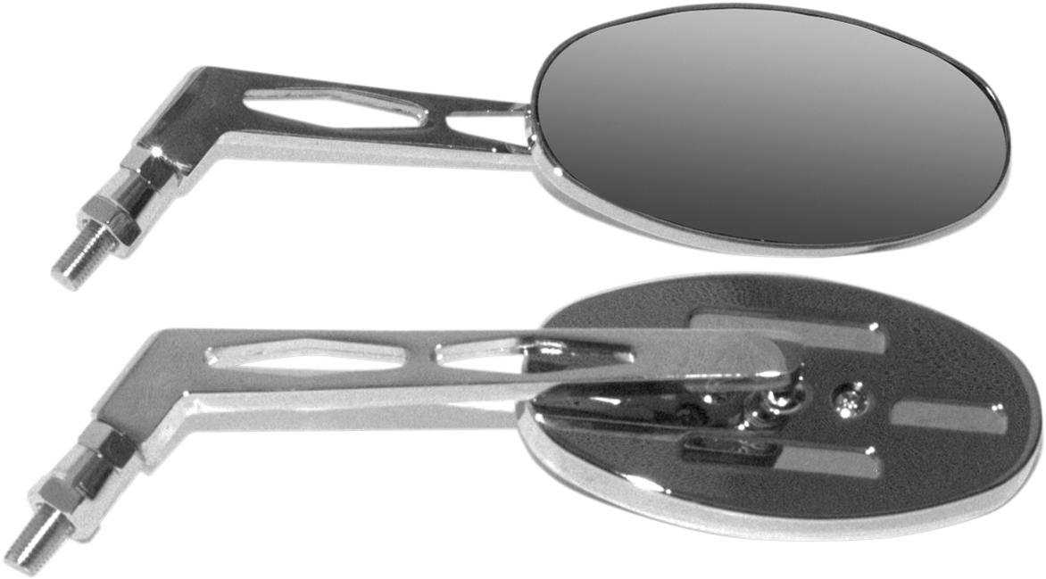Mirrors - Side View - Oval - Long - Pair
