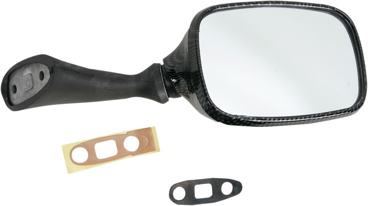 Mirror - Side View - Carbon Fiber - Rectangle - Right - Suzuki
