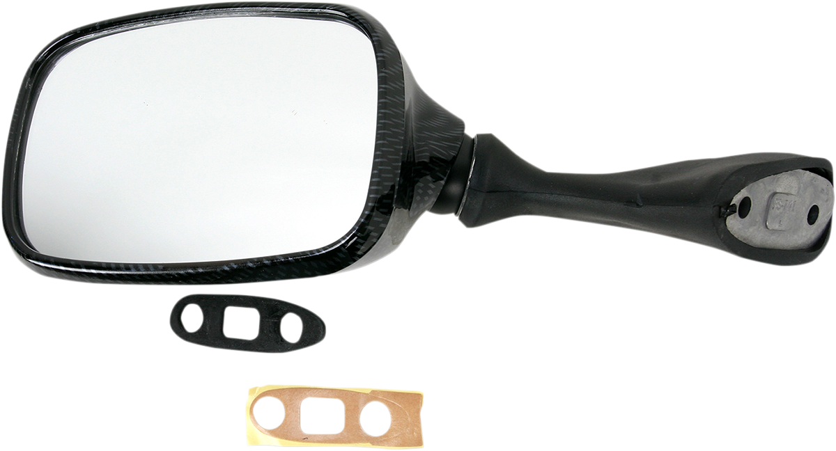 Mirror - Side View - Carbon Fiber - Rectangle - Left - Suzuki