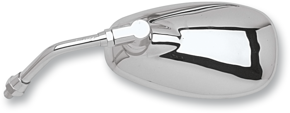 Mirror - Side View - Oval - Chrome - Left