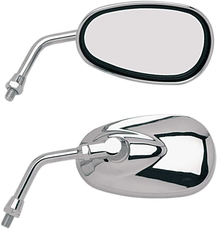 Mirror - 'Lil' Cruiser - Side View - Oval - Chrome - Left/Right