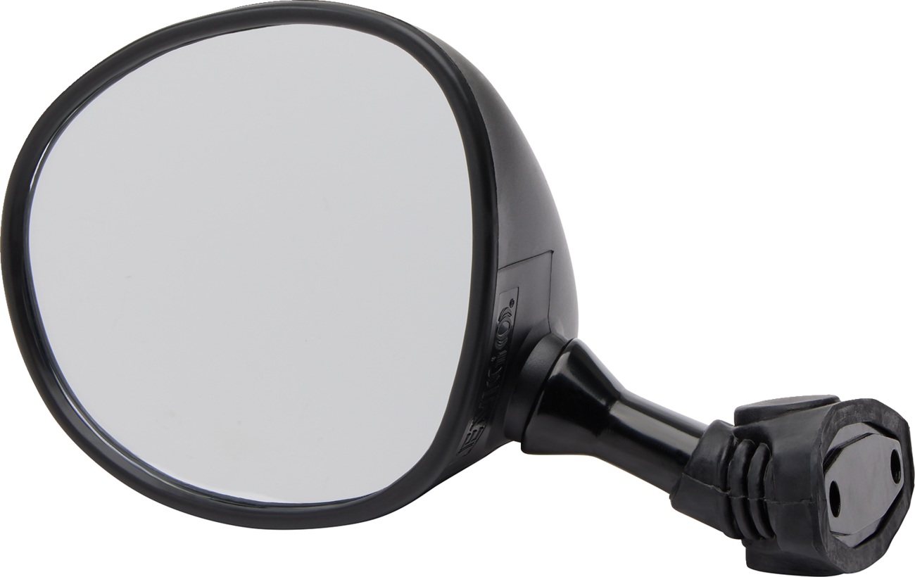 Mirror - Side View - Round - Black - Left