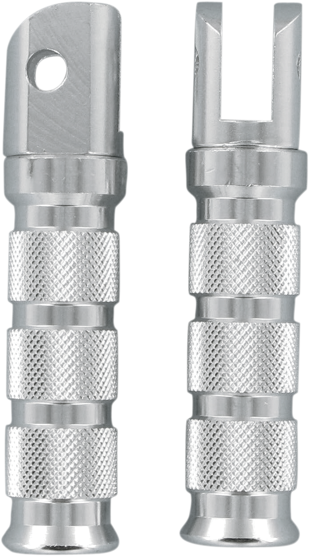 Front Foot Pegs - Silver - Honda