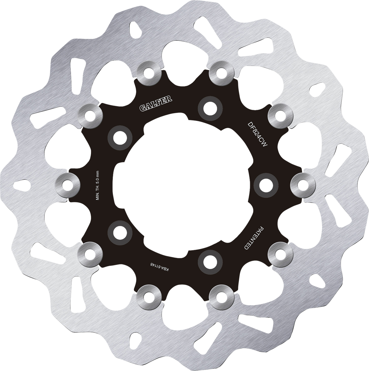 Brake Rotor - Rear - Black Carrier