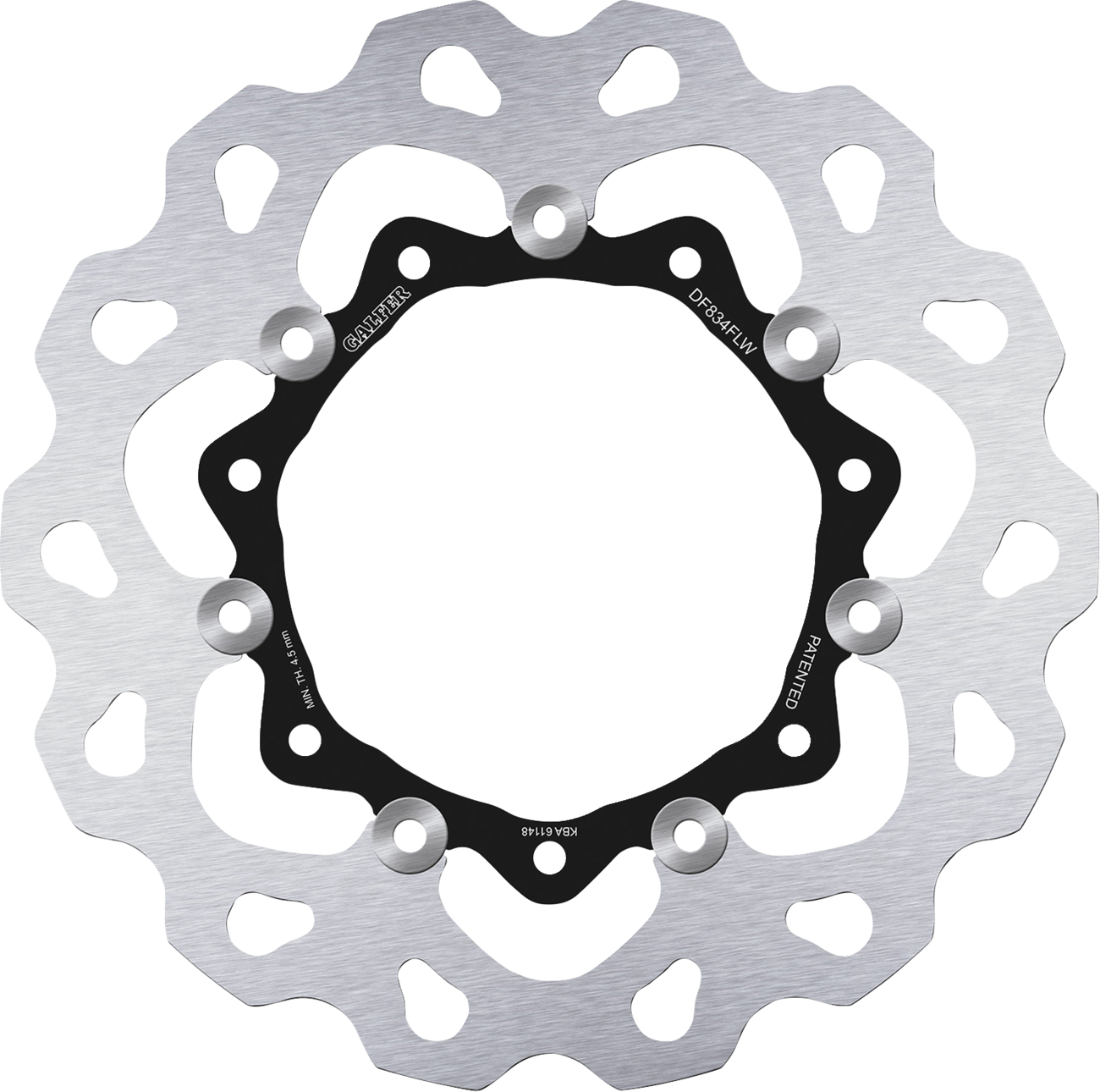 Brake Rotor - Front - Black Carrier