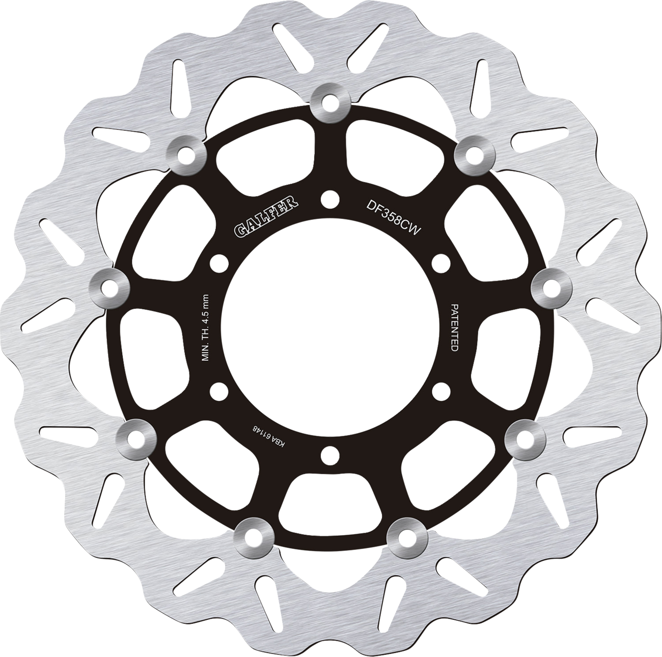 Brake Rotor - Front - Black Carrier