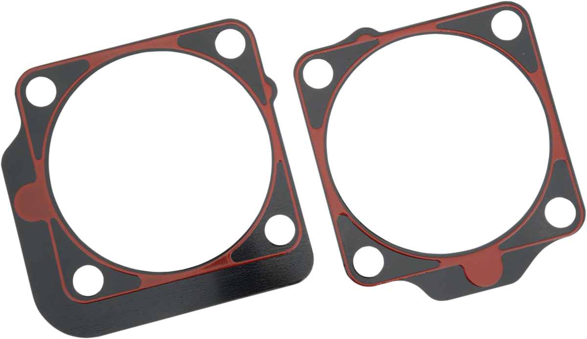 Metal Base Gasket with Outside Oilers (Front and Rear) - .020" - Big Twin
