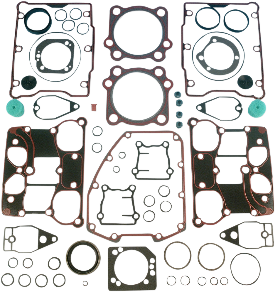 Motor Gasket Kit - .036" Metal Head Gaskets with Silicone Rocker Gaskets - 88" - '99-'04 Twin Cam