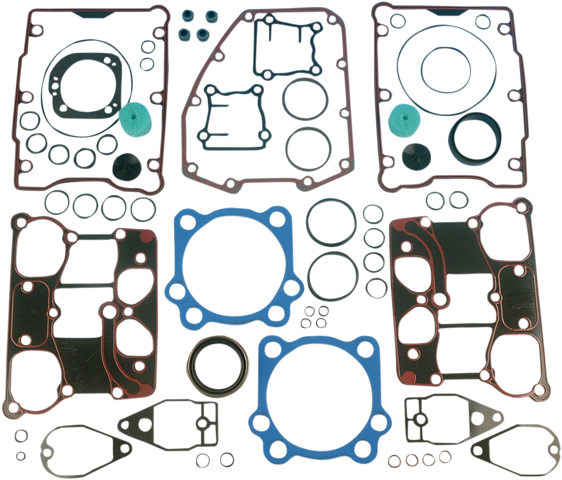 Motor Gasket Kit - Metal Head Gaskets with Silicone Rocker Gaskets - 95"/103" - '99-'04 Twin Cam