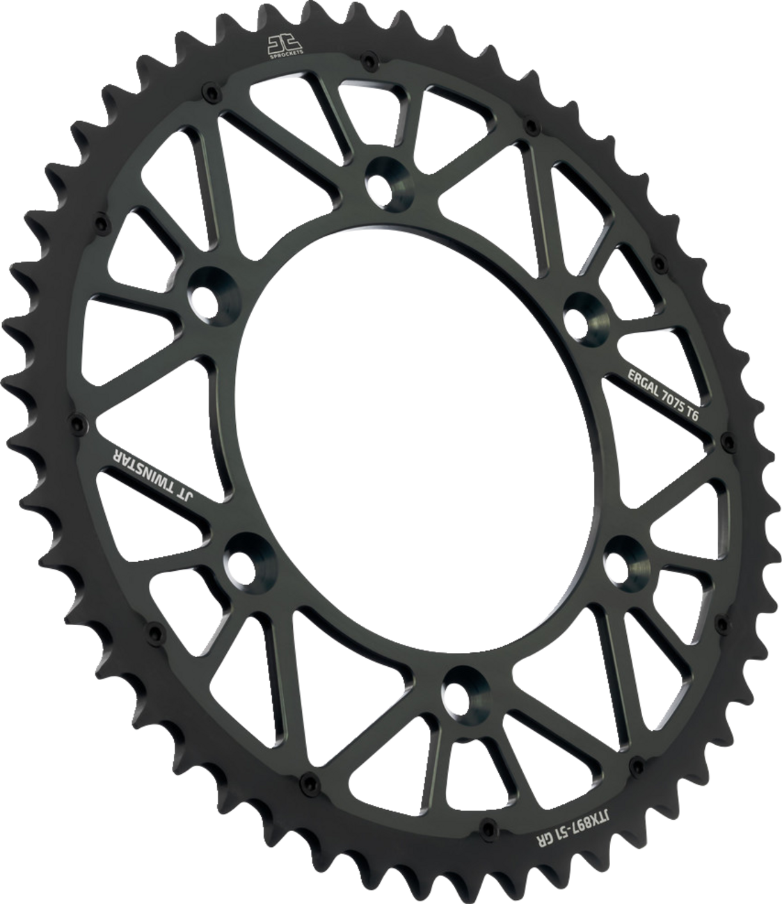 Rear Sprocket - Twinstar - 51 Tooth - Graphite - Gas Gas/Husqvarna/Husaberg/KTM
