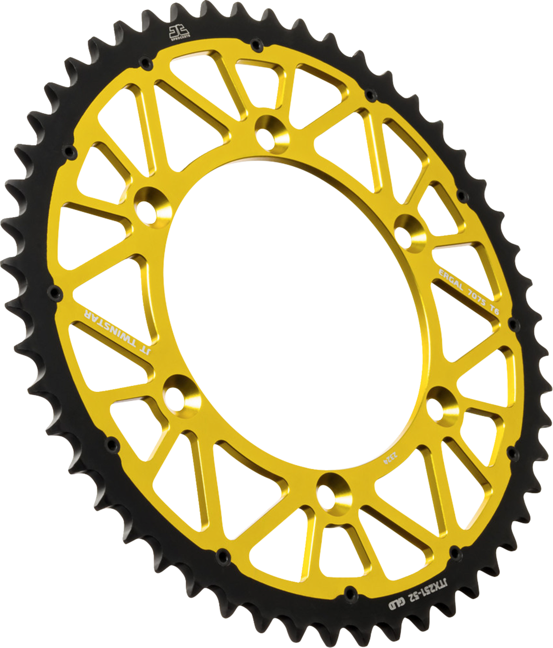 Rear Sprocket - Twinstar - 50 Tooth - Gold - Yamaha