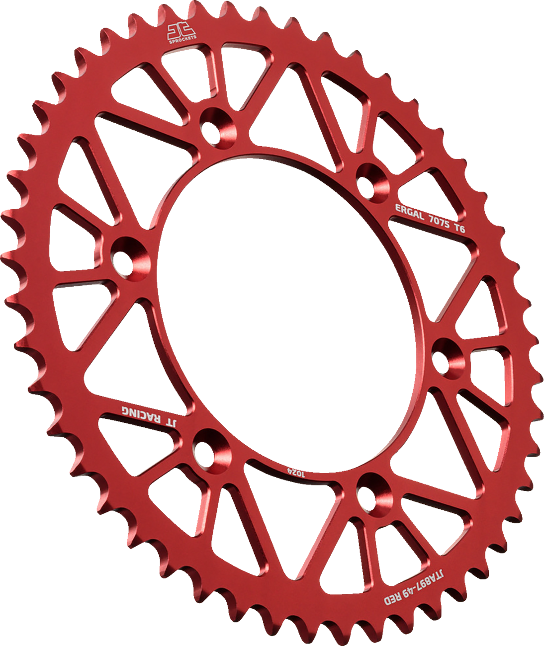 Rear Sprocket - Aluminum - 49 Tooth - Red - Gas Gas/Husqvarna/Husaberg/KTM